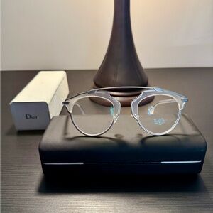 Dior Metallic Silver Eyewear